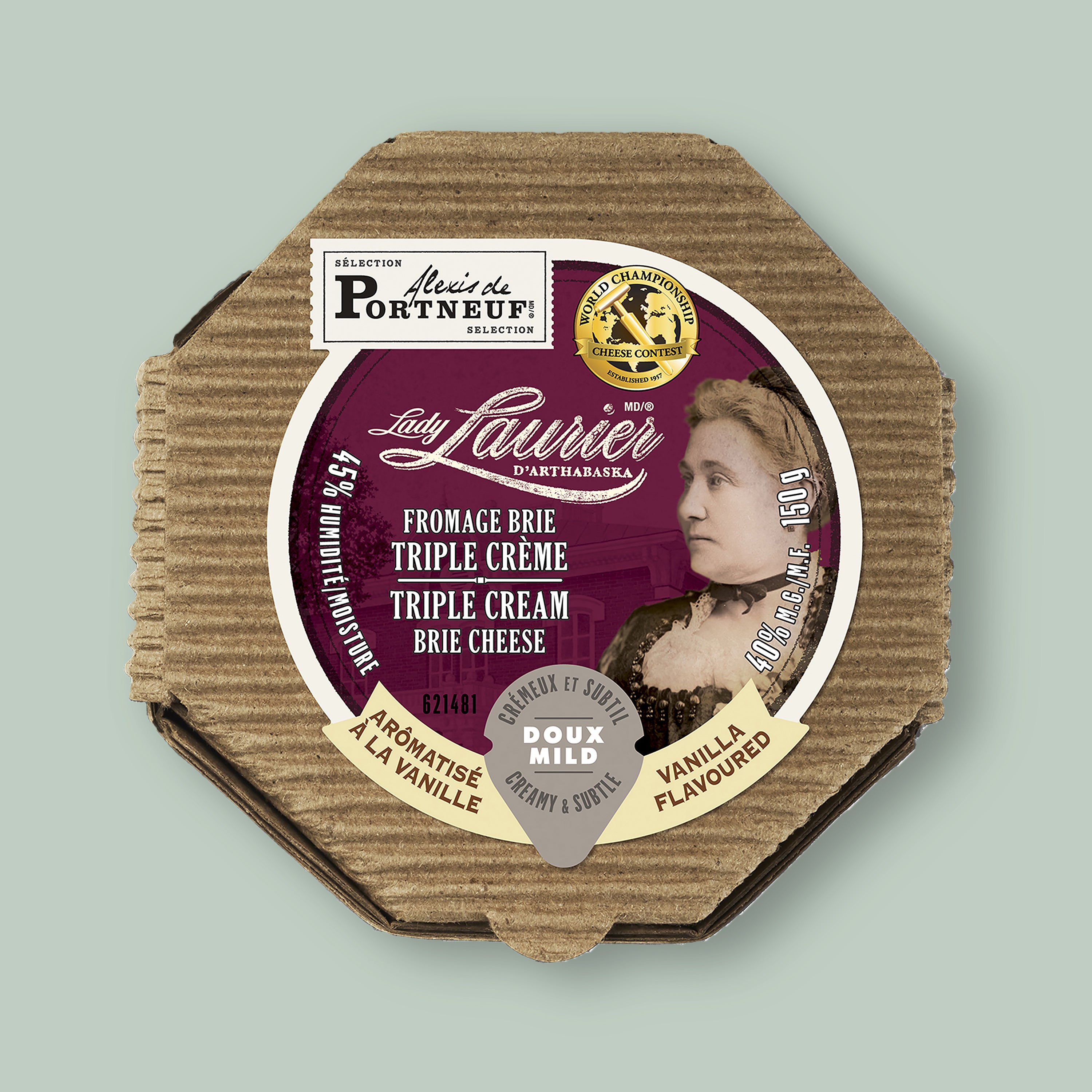 Alexis de Portneuf Lady Laurier d'Arthabaska Vanilla Flavoured Triple Cream Brie