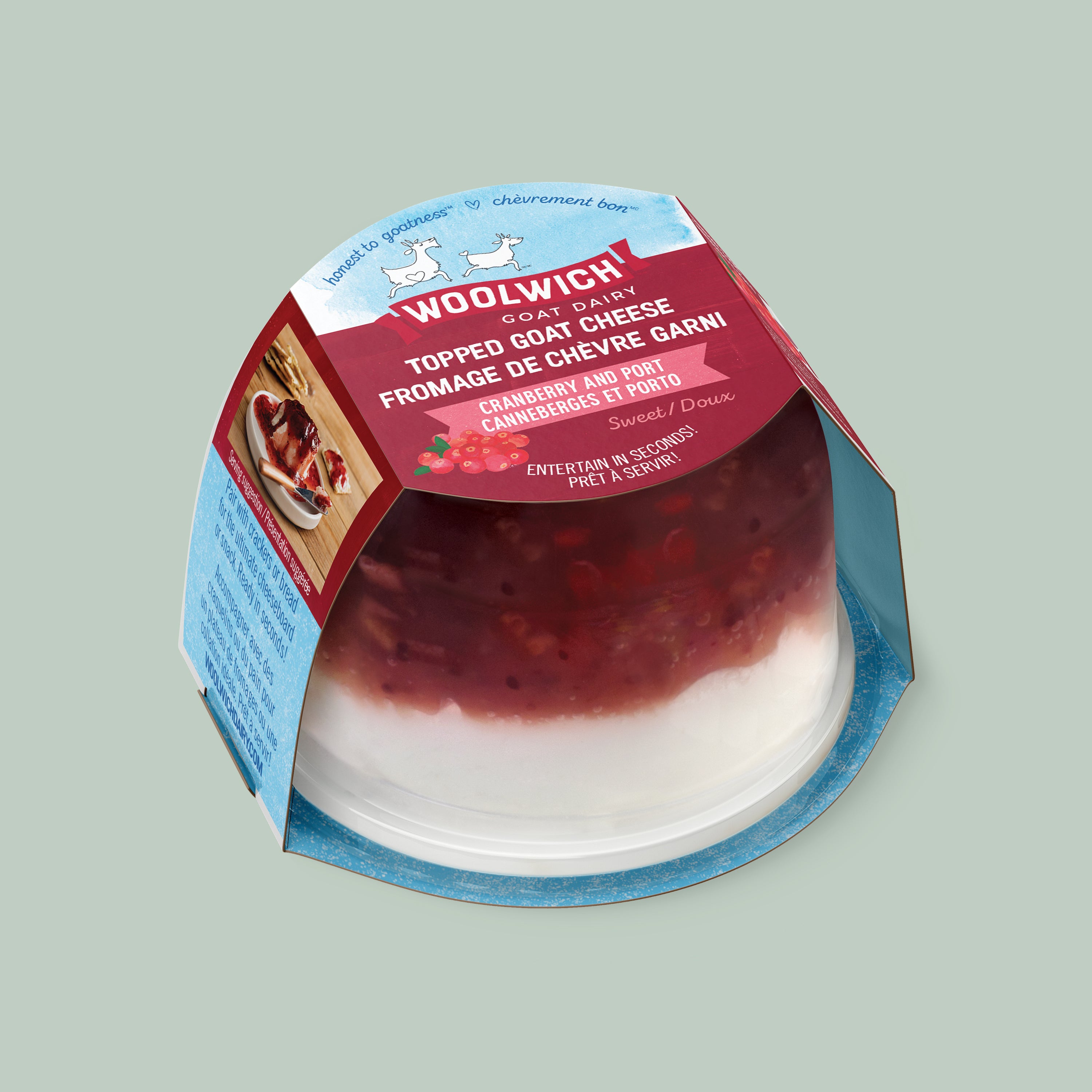 Woolwich Dairy Topped Cranberry and Porto Goat Cheese