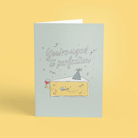 You're aged to perfection greeting card