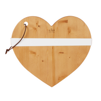Handcrafted ETU Heart-Shaped Cheeseboard in Oak